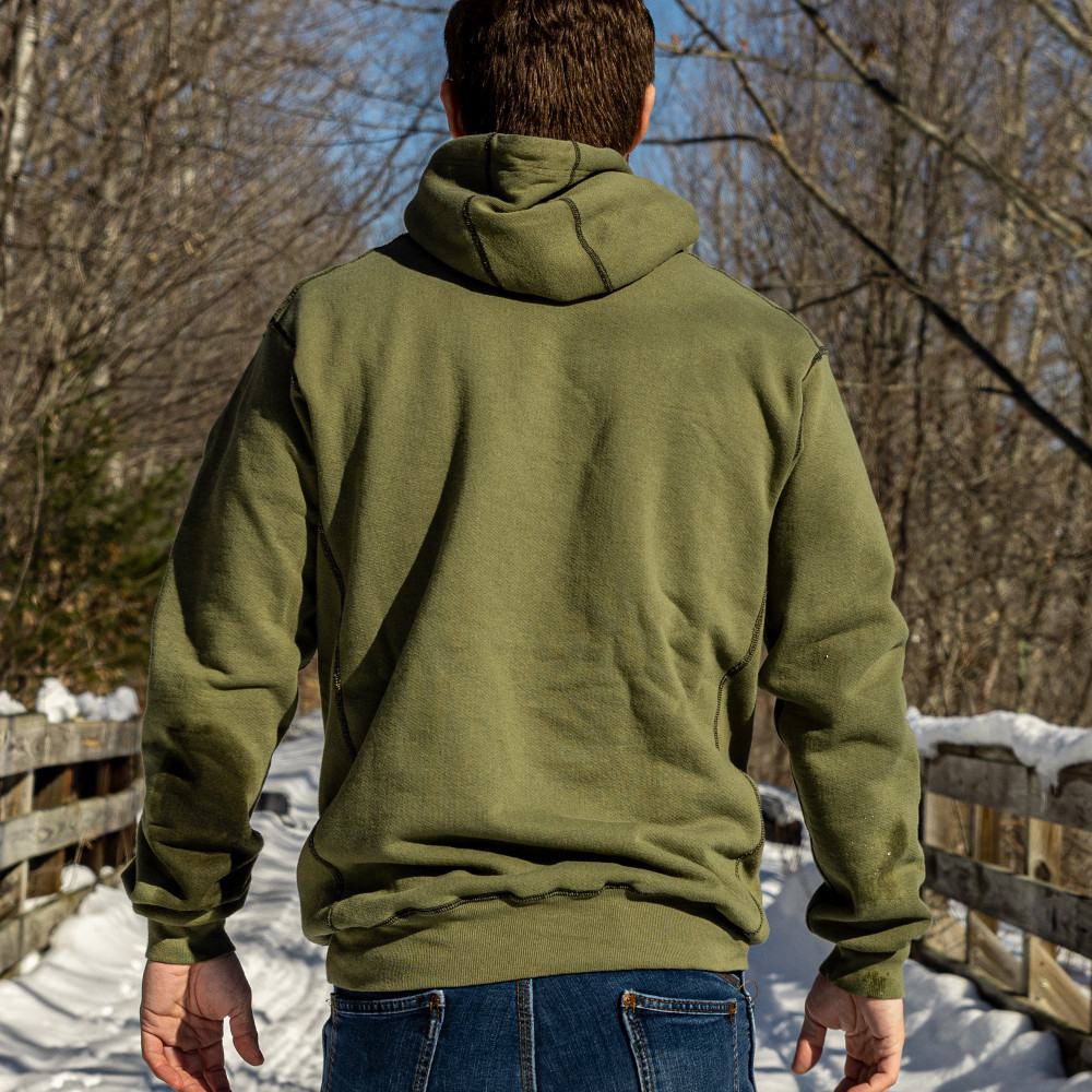 THE HEAVY HOODIE - OD GREEN - Origin USA