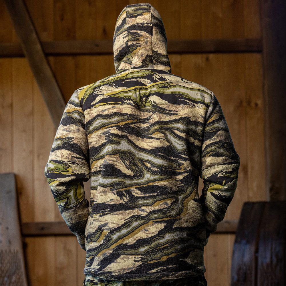 STEALTH WOOL™ HOODED JACKET ORIGIN RAPTOR™ WOODLAND CAMO Origin USA