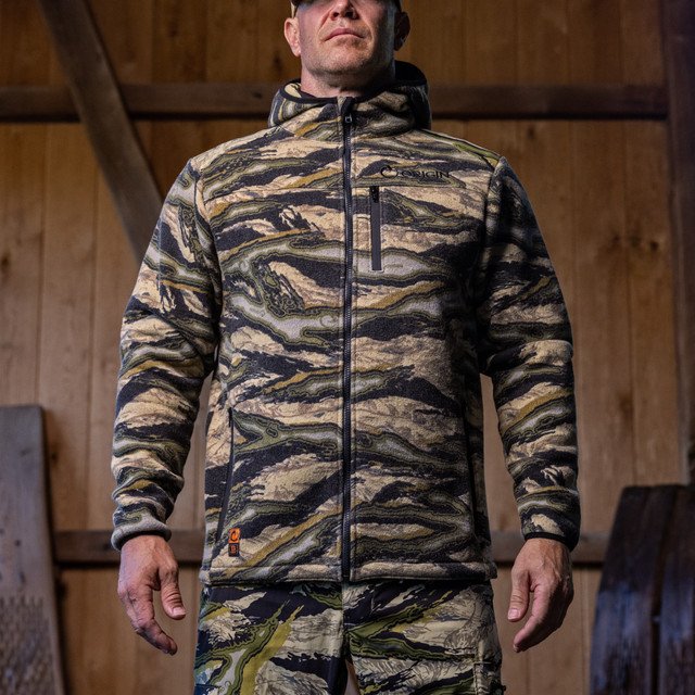 STEALTH WOOL™ HOODED JACKET ORIGIN RAPTOR™ HIGHLAND CAMO Origin USA
