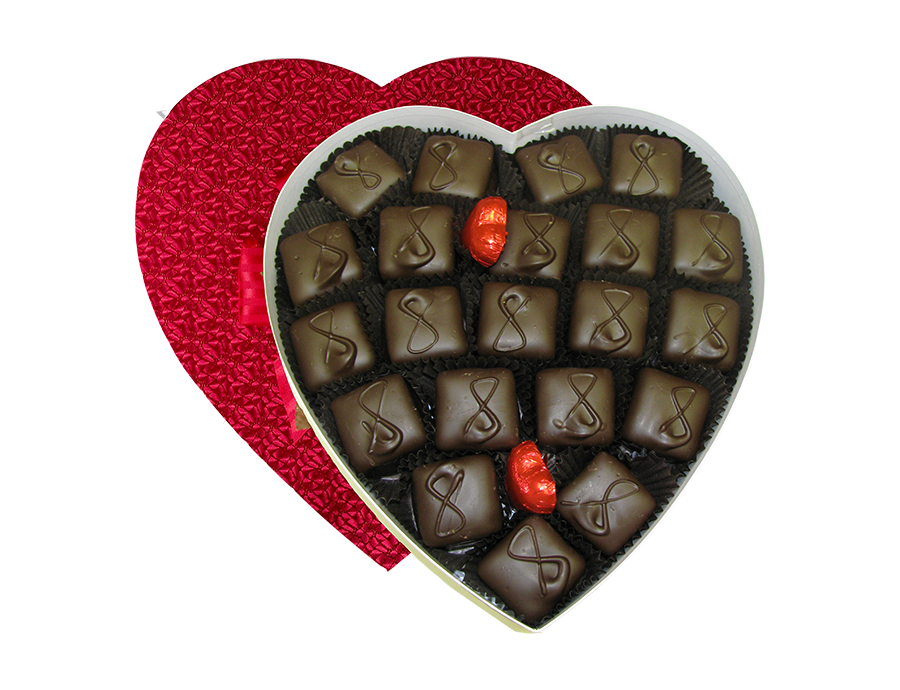 Caramel Bottom Marshmallow Heart | Schwartz Candies