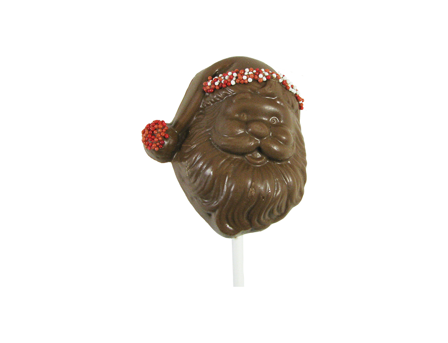 Frosted Santa Face Lollipops by Melville Candy Company