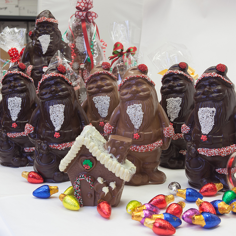 Schwartz Candies Decorated Santas