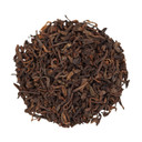 Close-up of five-year-aged loose-leaf pu’er tea used in Tea Phases Winter Harvest premium tea.
