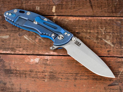 XM-18 3.5" Spanto-Working Finish Blade-Battle Blue Lockside-Blue G10