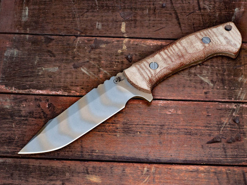 The Ranch Harpoon Spanto -FDE "Strider Striped"- Natural Micarta The Ranch Harpoon Spanto -FDE "Strider Striped"- Natural Micarta