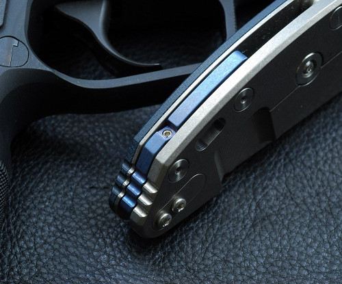 3.5" XM-18 Titanium Blue Anodized Backspacer 3.5" XM-18 Titanium Blue Anodized Backspacer
