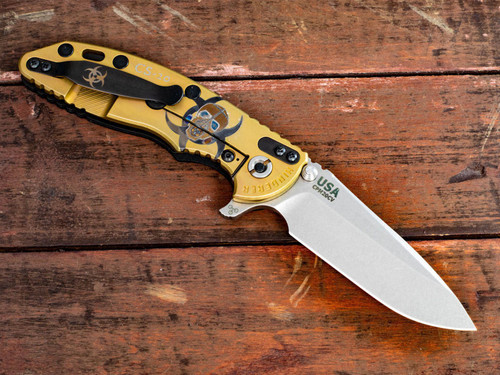 XM-18 3.5" Spearpoint-Containment Series-Gold Lockside-Black G-10