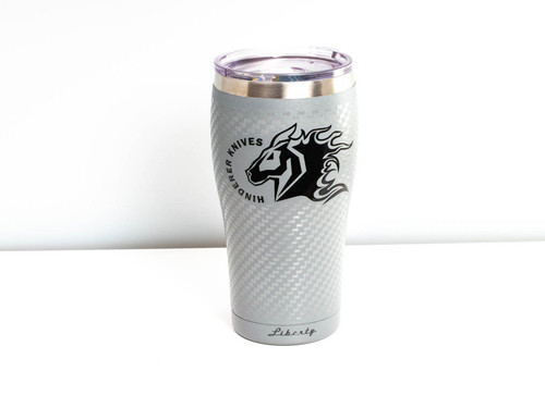 Rick Hinderer Knives/Liberty Bottle-Double Wall Stainless Steel-Textured Finish-Charcoal Grey