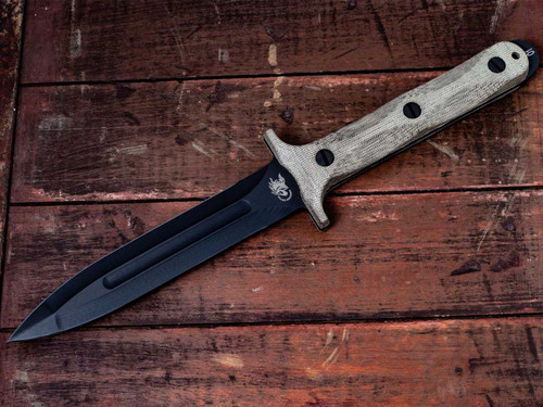 Rick Hinderer Knives "EK" Dagger-0-1 Tool Steel-OD Green Micarta