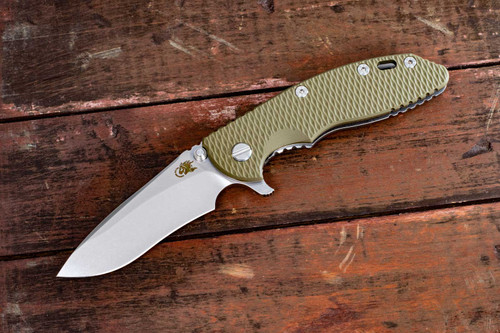XM-18 3.5" Recurve-Stonewash- OD Green G10 XM-18 3.5" Recurve-Stonewash- OD Green G10