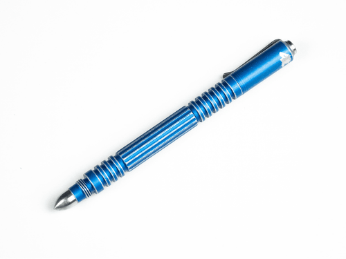 Investigator Pen-Straight Flute-Aluminum Battle Blue Investigator Pen-Straight Flute-Aluminum Battle Blue