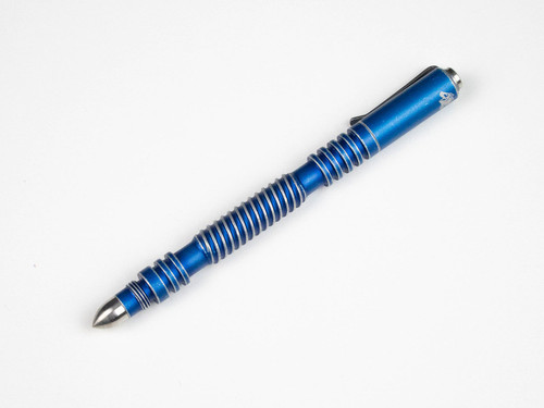 Investigator Pen- Aluminum - Spiral Battle Blue Investigator Pen- Aluminum - Spiral Battle Blue