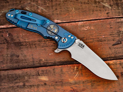 XM-18 3.5" Recurve-Containment Series-Working Finish/Battle Blue-Blue/Black Marble Carbon Fiber