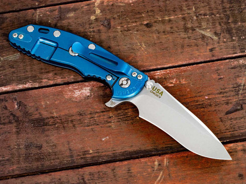 XM-18 3.5" Recurve-Stonewash Blue-G10