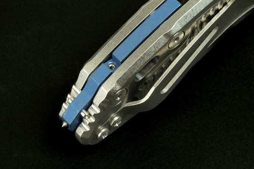 3.5" XM-18 Titanium Battle Blue Glass Breaker Backspacer - Full Kit