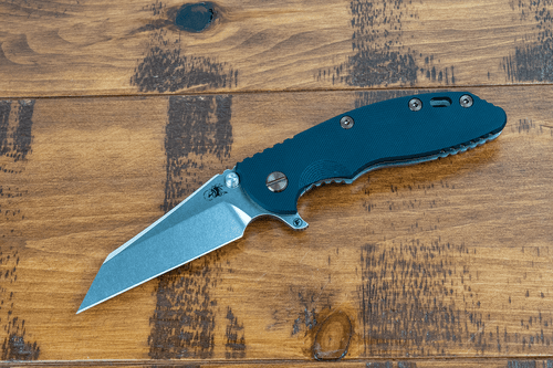 XM-18 3.5" Fatty Wharncliffe-S45VN-Stonewash Double Anodized-Smooth Black G10-Titanium Anodized Hardware