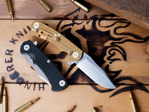 Project X-Clip Point-S45VN-Stonewash Bronze-G10
