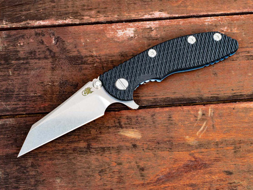 XM-18 3" Wharncliffe-Stonewash Blue-G10