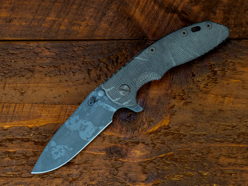 XM-18 3.5- Slicer Hollow Ground-S45VN-BPU917-Smooth OD Green Micarta