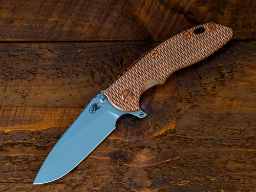 XM-18 3.5- Slicer Hollow Ground-S45VN-Bead Blast-Copper-Copper Hardware