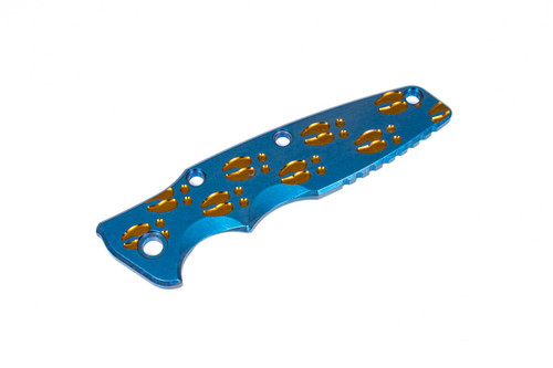 Eklipse 3.5"Titanium Scale-Milled "Tracks" Smooth-Stonewash Blue/Bronze