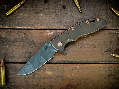 XM-18 3.5-Spearpoint-S45VN-BPU974-Full Titanium-Copper Hardware XM-18 3.5-Spearpoint-S45VN-BPU974-Full Titanium-Copper Hardware