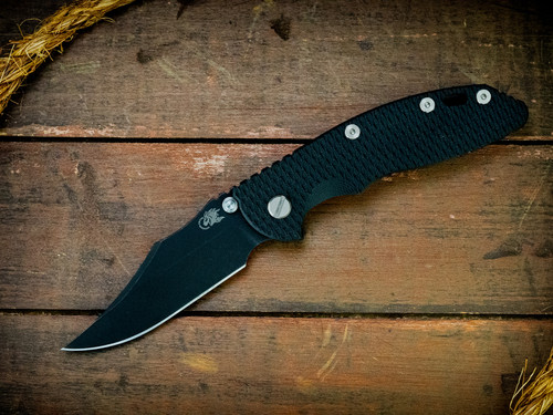 XM-18 3.5"-Non Flipper-Bowie-Battle Black-Black G10