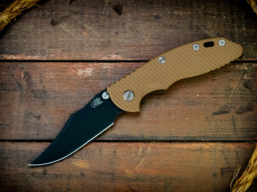 XM-18 3.5"-Non Flipper-Bowie-Battle Black-Coyote G10