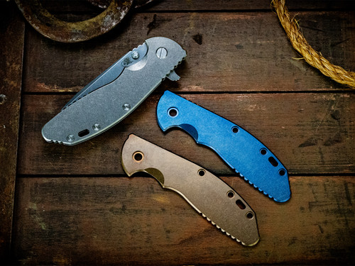 XM-24 Titanium Scale-Smooth-Stonewash Finishes