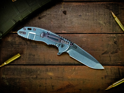 Assembly Special-XM-18 3.5" Spanto-S45VN-Stonewash Light Blue-Purple G10-Purple Titanium Hardware/TS-Lockside