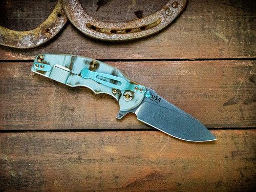 Assembly Special-Jurassic-Slicer Hollow Ground-Magnacut-Light Blue/Bronze-Grey G10-Bronze Titanium Hardware/Titanium TS-Lockside