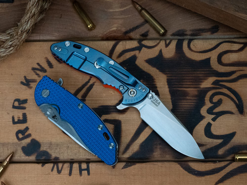 CAT-XM-18 3.5" Skinny Slicer-Hollow Ground-Magnacut-Stonewash Blue-G10