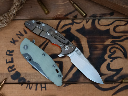 CAT-XM-18 3.5" Skinny Slicer-Hollow Ground-Magnacut-Stonewash Bronze-G10