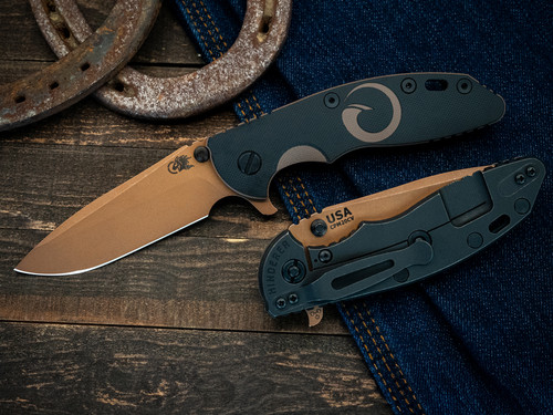 CAT-XM-18 3.5" Spanto-20CV-Oil Rubbed Bronze-Battle Black-FDE/Black Origin G10-Black Nitride Hardware