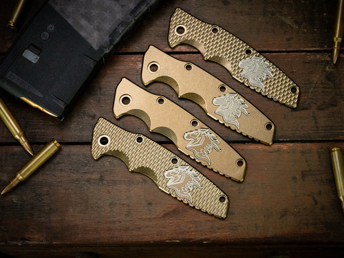 CAT-Eklipse 3.5"Titanium Scale-Milled Horse Head Logo-Stonewash Bronze