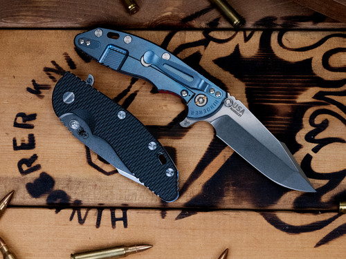 CAT-XM-18 3.5" Skinny Harpoon Spanto-Magnacut-Stonewash Blue-G10