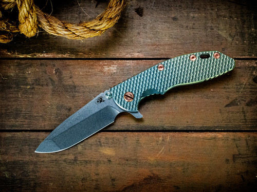 Assembly Special-XM-18 3.5" Spanto-20CV-Full Titanium-Stonewash Special Anodized-Copper Hardware-Scale Side