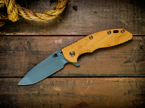 Assembly Special-XM-18 3.5" Spanto-20CV-Battle Blue-Pau Amarello-Brass Hardware-Scale Side