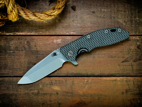 Assembly Special-XM-18 3.5" Spanto-20CV-Bead Blast-Grey/Black G10-Bead Blast Hardware-Scale Side