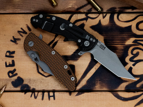XM-18 3.5" Aggressor-Magnacut-Stonewash DLC-Working Finish Blade-G10-Working Finish Hardware/SW DLC Standoffs