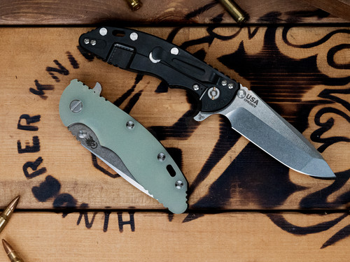 CAT-XM-18 3.5" Spanto-20CV-Stonewash DLC-Stonewash Two Tone Blade-Smooth G10