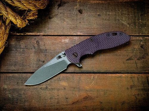 Assembly Special-XM-18 3.5"-20CV-Slicer-Hollow Ground-Working Finish Two Tone-Stonewash Light Blue/Purple-Purple G10-Battle Purple Hardware-Scale Side