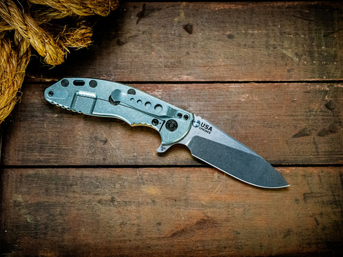 Assembly Special-XM-18 3.5"-20CV-Slicer-Hollow Ground-Stonewash Two Tone-Stonewash Light Blue-Smooth Coyote G10-Black Nitride Hardware-Lockside