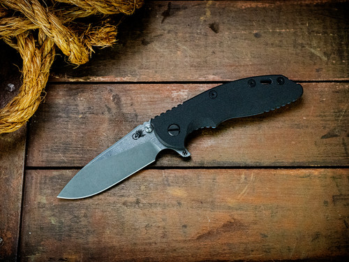 Assembly Special-XM-18 3.5"-20CV-Slicer-Hollow Ground-Two Tone-Battle Blue-Smooth Black G10-Black Nitride Hardware-Scale Side