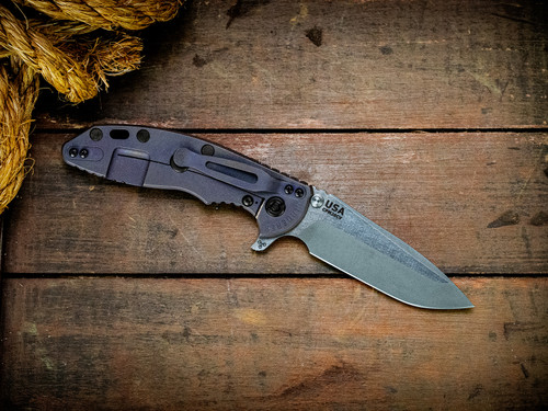 Assembly Special-XM-18 3.5"-20CV-Spanto-Two Tone Blade-Battle Purple-Smooth Black G10-Black Nitride Hardware-Lockside