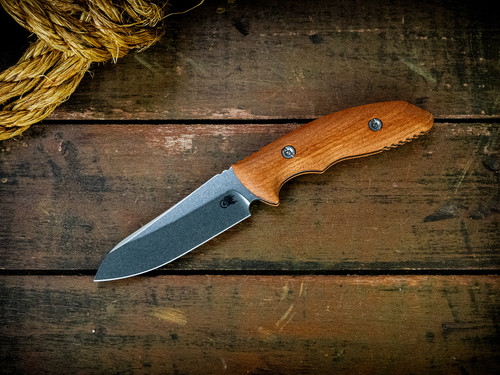 The Flashpoint-Sheepsfoot-Magnacut-Stonewash-Cherry-Wood Handle-Scale Side
