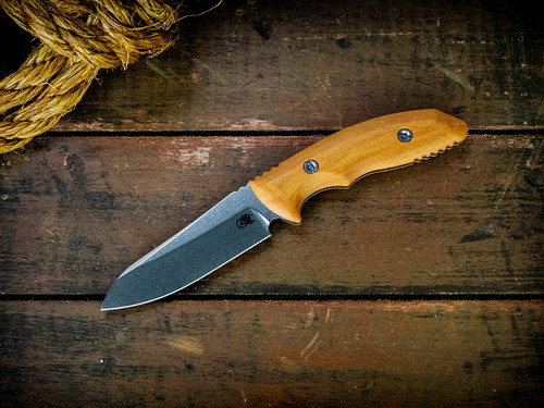 The Flashpoint-Sheepsfoot-Magnacut-Stonewash-Pau Amarello-Wood Handle-Scale Side