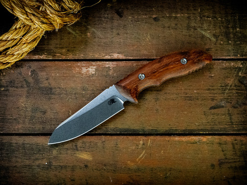 The Flashpoint-Sheepsfoot-Magnacut-Stonewash-Koa-Wood Handle-Scale Side