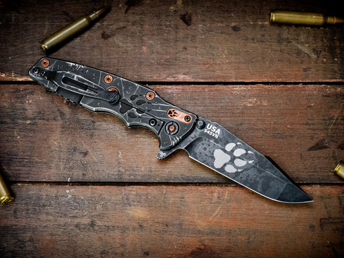 Eklipse-S45VN-Harpoon Spanto-Battle Black Battle Hound 25-Black G10-Copper Hardware