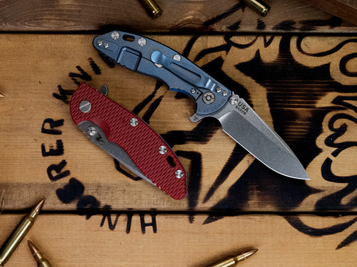 CAT-XM-18 3.25" Spearpoint-S45VN-Stonewash Blue-G10